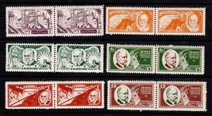 Lettland, Lettland, Sc B66-B71; Mi 153A-158A postfrisch/** Paare - Bild 1 von 2