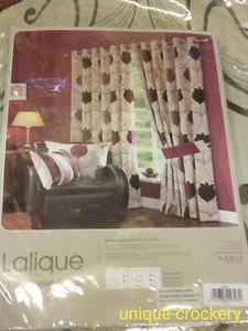 Dunelm Lined Eyelet Curtains Lalique Wine W 228cm (90") x D 137cm (54") ~NEW~ - Picture 1 of 3