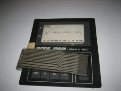 Si-Tex Koden 787c Loran C Receiver Front Vinyl Keyboard Keypad Overlay Fascia - Image 1 of 4