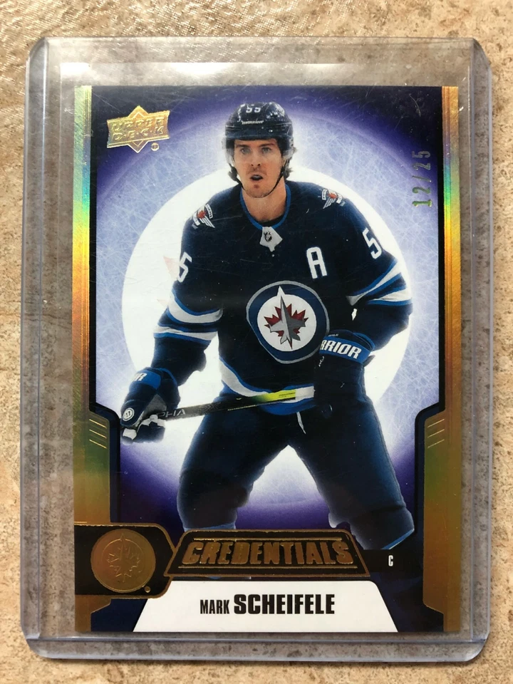 19-20 Upper Deck UD Credentials #36 MARK SCHEIFELE Purple Parallel /25 - Image 1 of 1