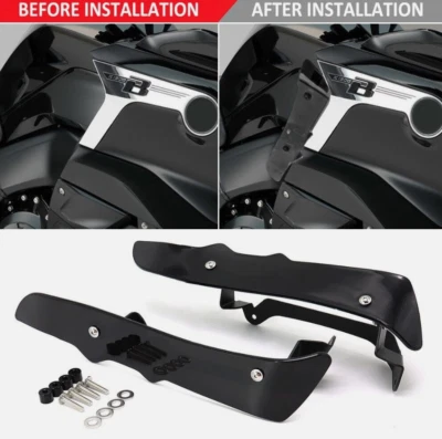 Комплект черных боковых обтекателей спойлеров для мотоцикла BMW K1600GTL 2017-2021 K1600B - Изображение 1 из 4