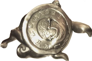 Schmelzende Octopus Uhr/Uhr alles Zinnstück 3,75 Zoll - sehr einzigartig. Siehe Fotos - Bild 1 von 3