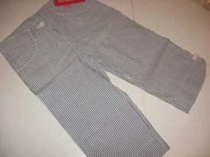 NWT Gymboree Flower Garden Striped Seersucker Capris Sz 6 or 6 Slim - Picture 1 of 1