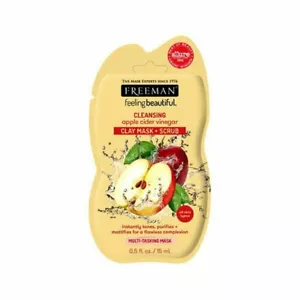 Freeman Cleansing Apple Cider Vinegar Clay Mask | Scrub | Cruelty Free - Picture 1 of 1