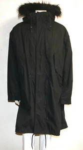Calvin Klein 1978 X Raf Simons black oversize cotton parka coat XL - Picture 1 of 8