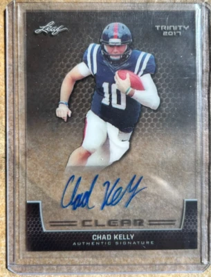 2017 Leaf Trinity - Clear Autographs Chad Kelly #CA-CK1 (AU, RC) - Image 1 of 2