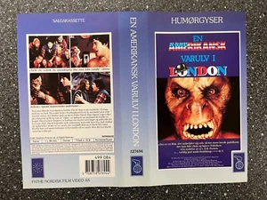 Vintage An American Werewolf in London Joe Belcher VHS Cover Only - Danish Edt - Picture 1 of 1