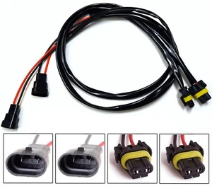 Extensión 3 ft P 9005 HB3 arnés de alambre faro bombilla de haz alto enchufe de reemplazo OE - Imagen 1 de 5