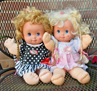 Vintage 1989 Mattel Magic Nursery 14” Toddler Baby Doll Original Outfits  (2)  - Image 1 of 4