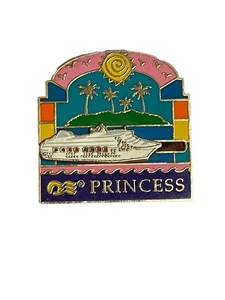 Pin de solapa móvil vintage Princess Cruise Lines deslizante barco barco barco - Imagen 1 de 5