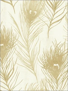 CR22505 Jersey, Metallic Gold Feathers - Carl Robinson 10 Island … Retail 157.00 - Picture 1 of 1