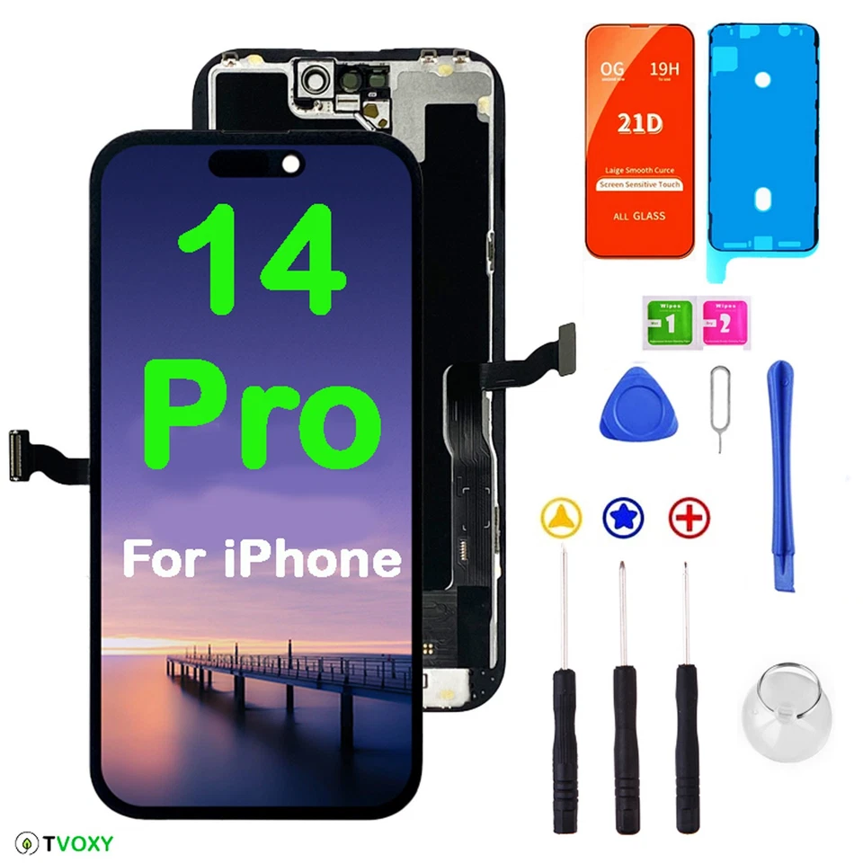 For iPhone 14 Pro Replacement Screen LCD OLED Display Touch Digitizer + Tool Kit - Image 1 of 4