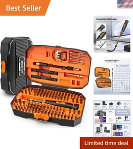 Magnetic 152-in-1 Screwdriver Kit with Torx & Triwing Tips - Ideal for Laptops - Picture 1 of 9