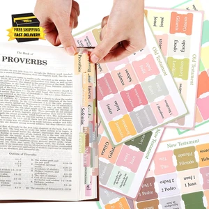 Pestañas Para Biblia En Español Spanish Bible Tabs Earth Tone Bible Book Tabs Ca - Imagen 1 de 6