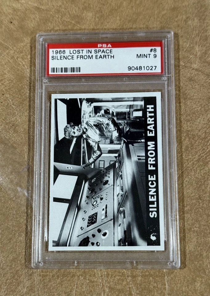 1966 TOPPS LOST IN SPACE #8 PSA 9 MINT "SILENCE FROM EARTH" LOW POP LOW PRICE $$ - Image 1 of 2