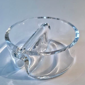 LSA International Mouth-Blown Handmade Divided Circle Bowl Serving Dish England - Picture 1 of 3