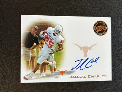 Jamaal Charles 2008 Press Pass Auto Autograph RC Texas Longhorns E21 - Image 1 of 2