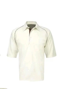 New Cricket Jersey Plain Off White Shirt Whites Top - medium size UK size shirt - Picture 1 of 1