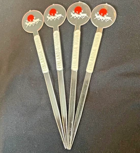 VINTAGE FINLANDIA VODKA "BARTENDERS ARE GODS" SWIZZLE STICK SET OF 4 (UNUSED) - Picture 1 of 5