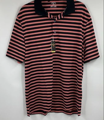 Polo Monterey Club para hombre negro y naranja neón talla grande Foto 1 de 4