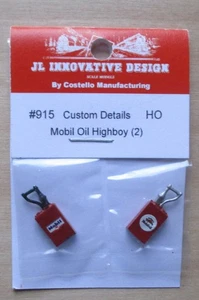 Mobil Custom Oil High Boy Tanks HO 1:87 SCALE LAYOUT DIORAMA JL INNOVATIVE 915 - Picture 1 of 1