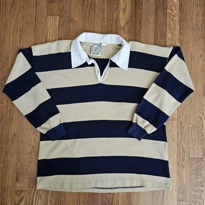Vintage Pearson & Zobac Shirt The California Rugby Size XL Blue/Tan Stripe - Image 1 of 4
