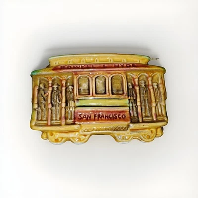 Banco de cerámica para teleférico de San Francisco 514 Powell & Mason SNCO Japón Trolley Foto 1 de 4