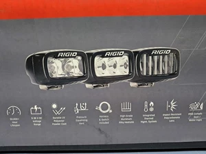 RIGID for 2021+ Bronco 46731 Modular Bumper Triple SR-M Fog Light Kit - Foto 1 di 8