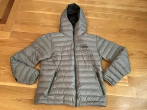 PATAGONIA Vintage Men’s Puffer Jacket Gray Full Zip Coat Size Medium (READ) - Picture 1 of 10