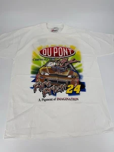 Vintage JEFF GORDON #24 Dupont FIRE PRIZM T Shirt Large 1998 Deadstock - Picture 1 of 10