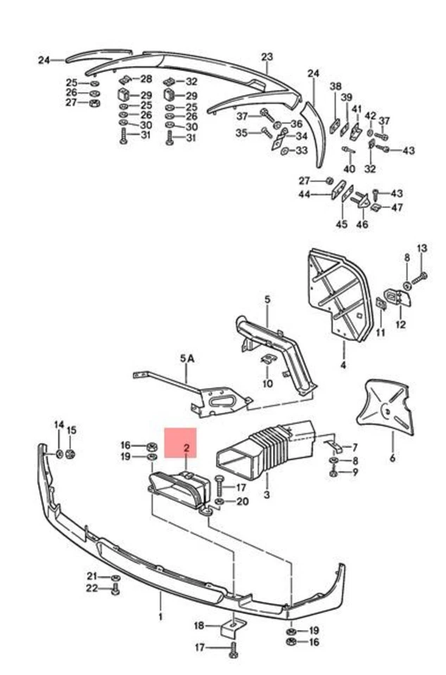 Rejilla de ventilación izquierda original PORSCHE 928 92850515902 Foto 1 de 1