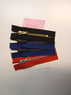 30 Jeans Reißverschlüsse, 8-20cm, unteilbar, 6mm Metall - Bild 1 von 4