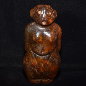 6.7'' China Hongshan Culture Old Jade Carved People Figures Statue - Picture 1 of 9