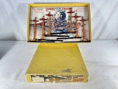 ¡Juego de postes de telégrafo Lionel original de preguerra en caja #86! Foto 1 de 4