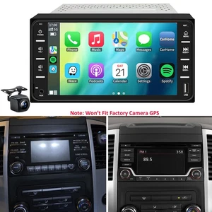 Car Stereo Radio with Apple Carplay Android Auto FM For Nissan Frontier Versa - Foto 1 di 13