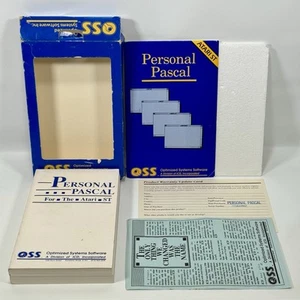 Rare Vintage Atari ST Software- Personal Pascal -1987 Optimized Systems Software - Photo 1/17