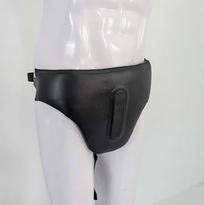 Darth Vader Inspired Leather Codpiece,  Adjustable Cosplay Armor, Waist Armor - Picture 1 of 7