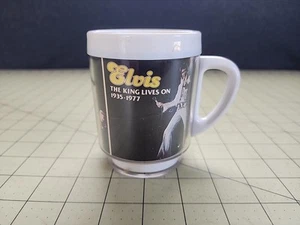 ELVIS THE KING LIVES ON 1936 - 1977 DAWN COFFEE CUP - Picture 1 of 6