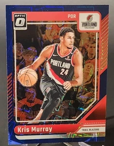 2025 Panini Optic Basketball Kris Murray Blue Velocity Portland Trail Blazers  - Picture 1 of 2