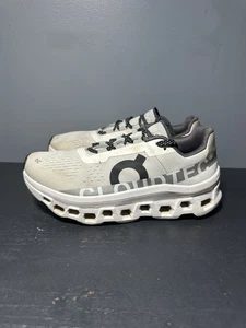 ON Cloudmonster 2 Rubber Trimmed Mesh Sneakers Size 8.5 White Running Athletic - Picture 1 of 11
