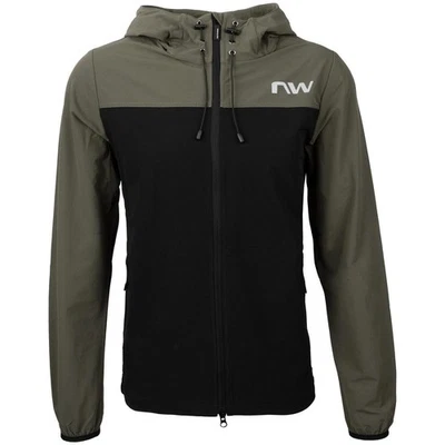 Northwave MTB-Jacke Rampage Lightshell Waldgrün/Schwarz