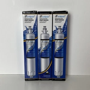 Excelpure Refrigerator Water Filter Fits GE RWF3600A-S 3 pack (READ) - Picture 1 of 5