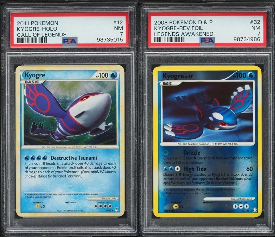 PSA 7s Kyogre Holo/Reverse - Call of Legends/Legends Awakened! - Image 1 of 1