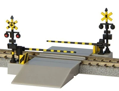 Rokuhan Z Scale 1/220 Scale S045-1 Railroad Crossing Set Japan Type w/Tracking# - Image 1 of 3