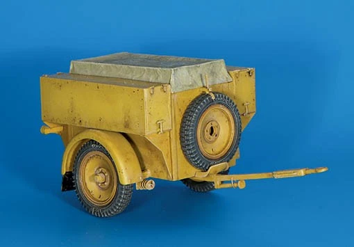 PLUS MODEL, Rimorchio militare tedesco in kit da montare e dipingere per dior... - Immagine 1 di 1