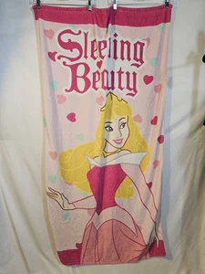 Rare Disney Store Sleeping Beauty Beach Towel 32”x 59” Disneyland Princess - Picture 1 of 3