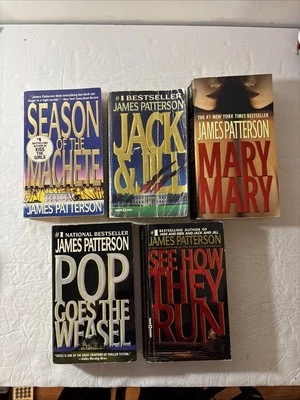 James Patterson Paperback Books Lot (5 Books) Pop Goes The Weasel & More - Image 1 of 4