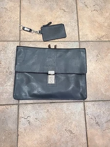 Kenneth Cole Leder Messenger Portfolio Schultertasche hervorragender Zustand roter Riemen - Bild 1 von 18