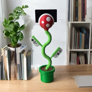 Nintendo Switch Plant Stand Charging Station Tiktok Piranha Plant - Picture 1 of 3