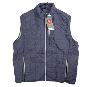 Cutter & Buck Rainier PrimaLoft Puffer Vest Men’s 2XL Eco Full Zip Gray Quilted - Picture 1 of 8